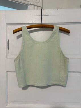 lululemon athletica Ribbed Cropped Tank in Mint